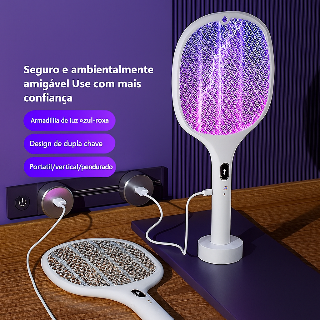 MosqKill™ – Raquete mata insetos