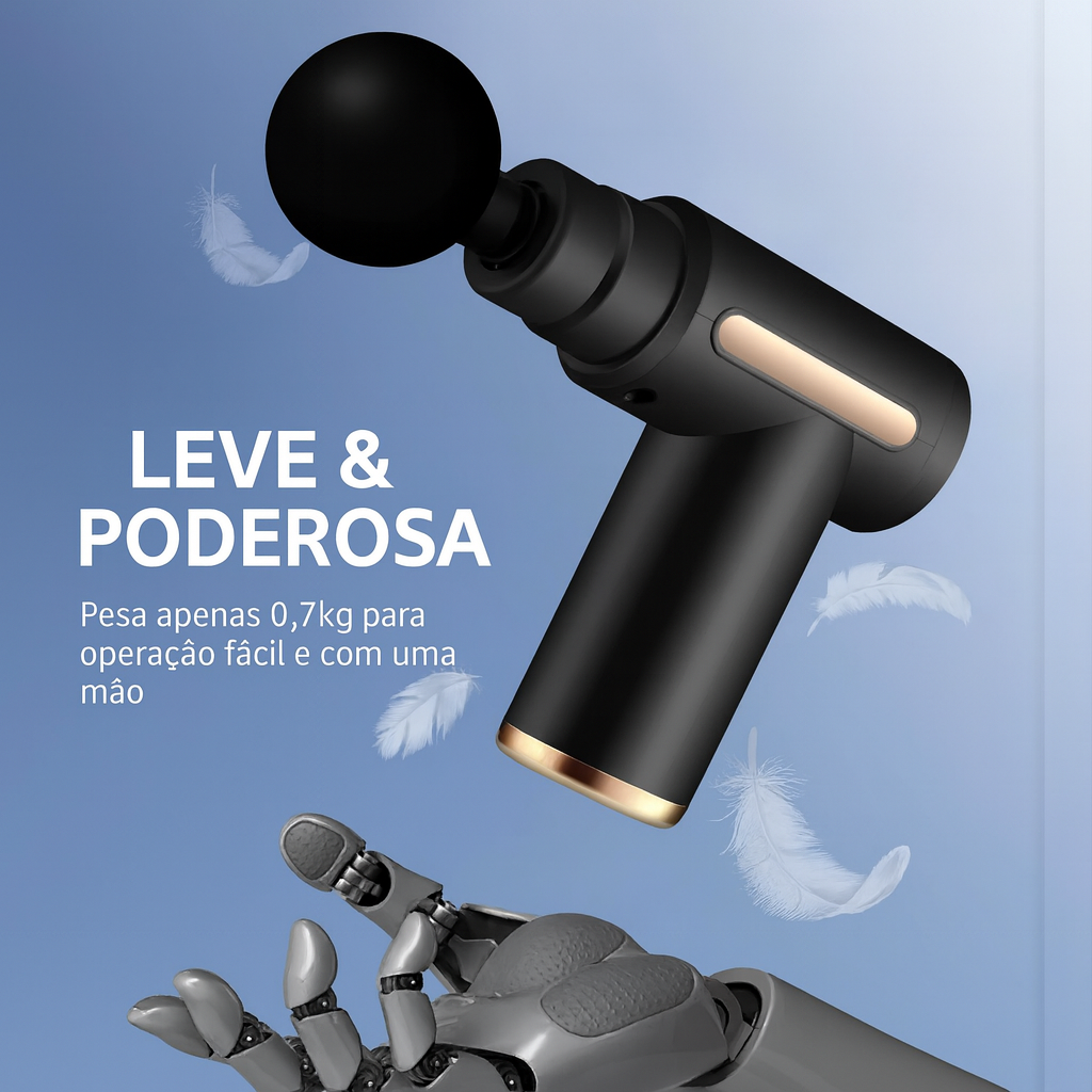 PowerGun ™- Pistola de Massagem para Dores