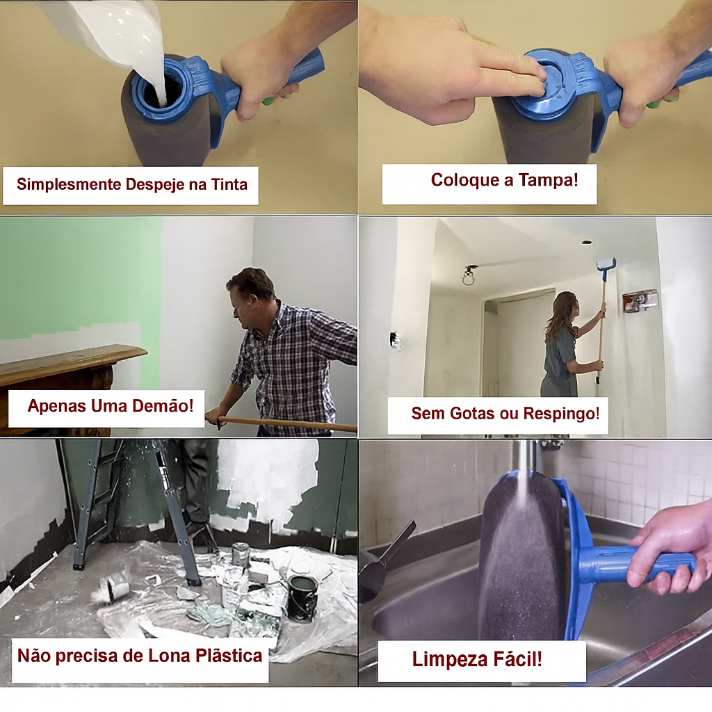 PintMax™– Rolo de Pintura Inteligente
