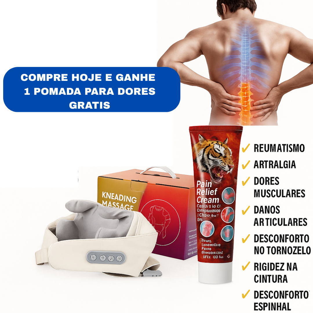 Kit RelaxaFit™- Massageador + pomada para dores
