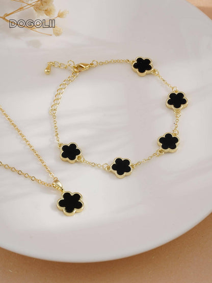 Conjunto de Pulseira Van cheef + colar e relogio Casio