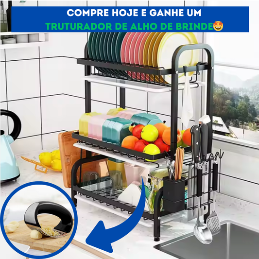 SpaceMax- Organizador de Pratos Moderno + BRINDE!