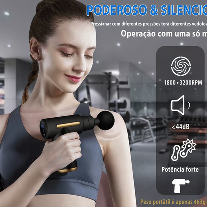 PowerGun ™- Pistola de Massagem para Dores